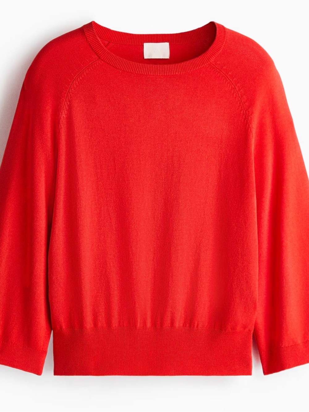 H&M Bright Red Scoop Neck Sweater
